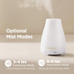 InnoGear diffuser intermittent mist mode for extended fragrance