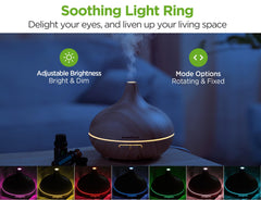 InnoGear diffuser LED light ring creates mood lighting without glare.