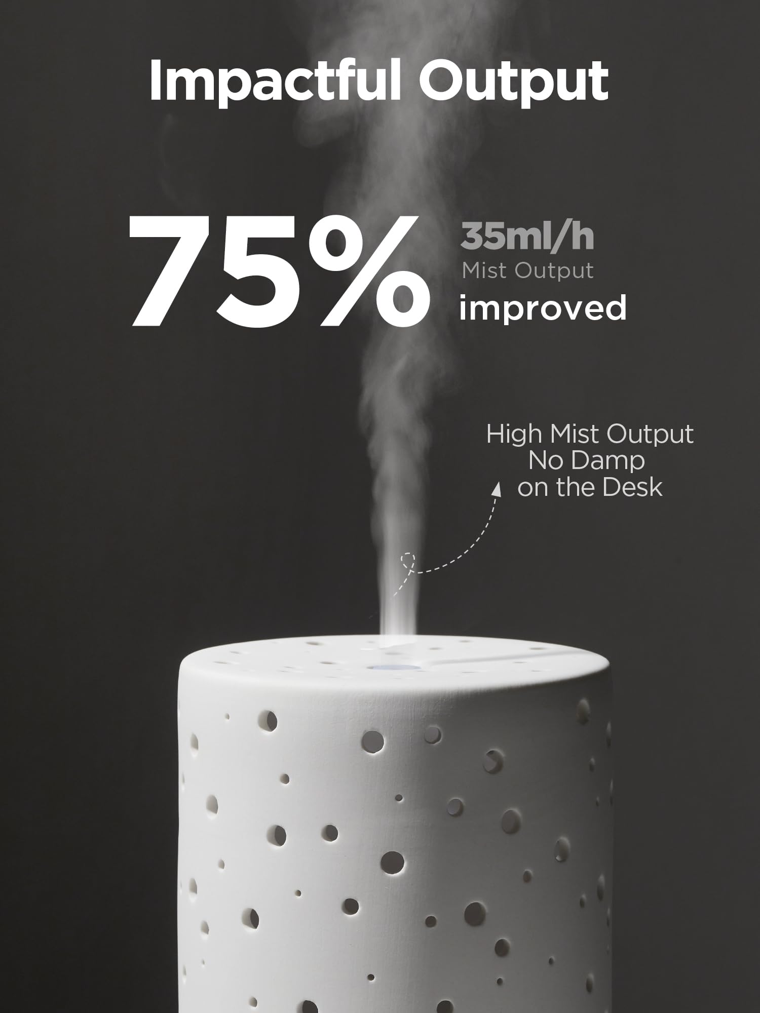 InnoGear diffuser with mood LED lights creates customizable ambience.