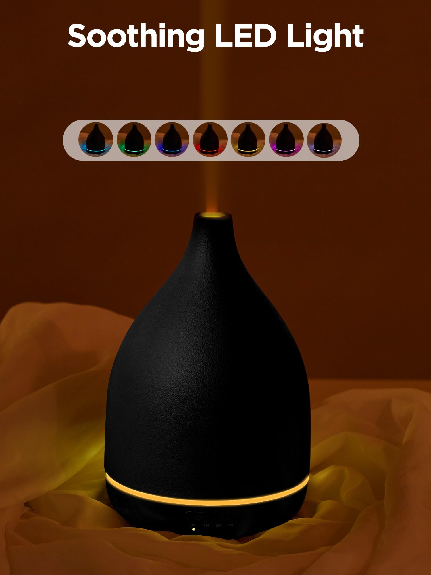 LED light mode provides soft night glow during quiet evenings.