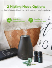 InnoGear diffuser mist output demonstrates strong fragrance dispersal for a cozy room.