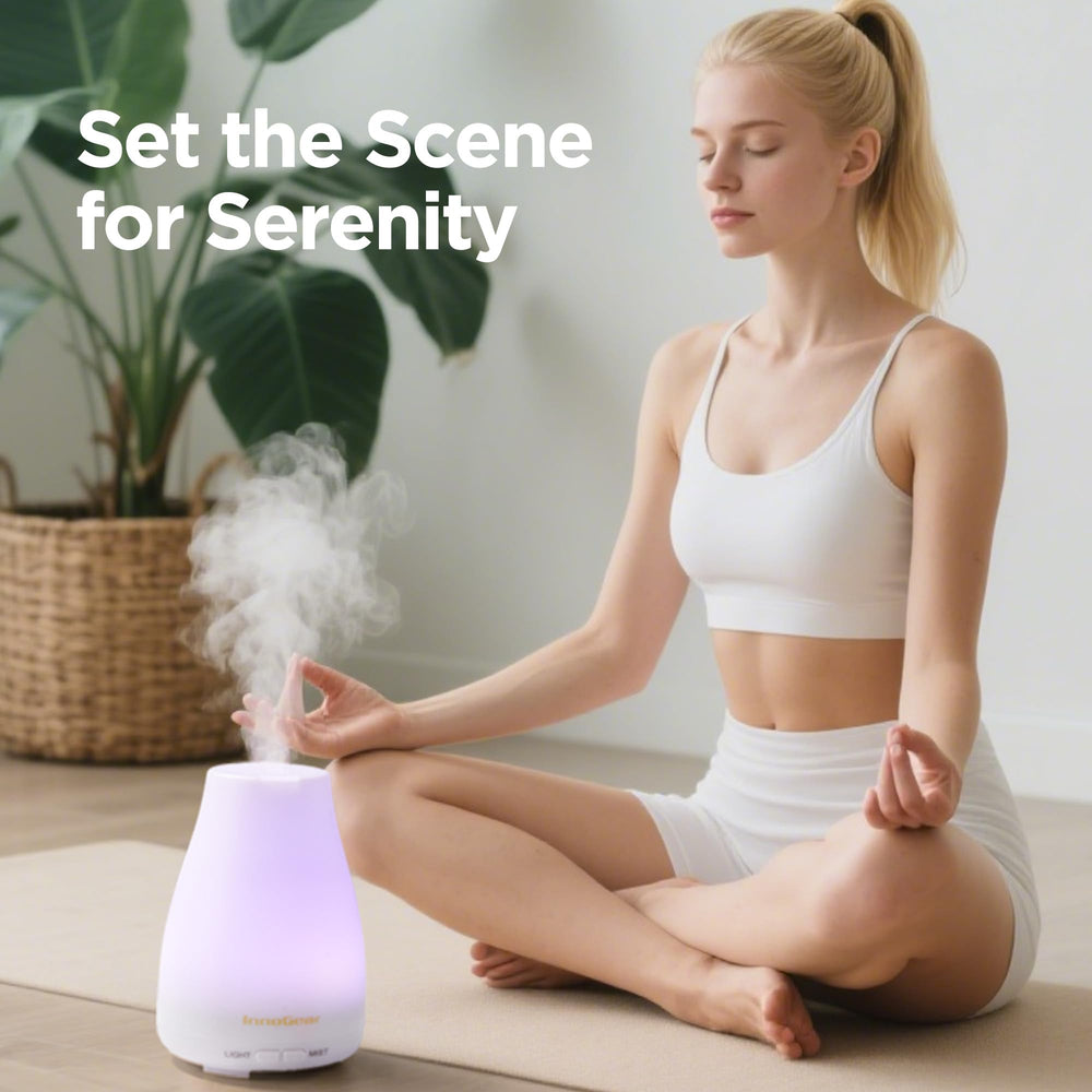 InnoGear diffuser night-light option enhances bedtime ambiance