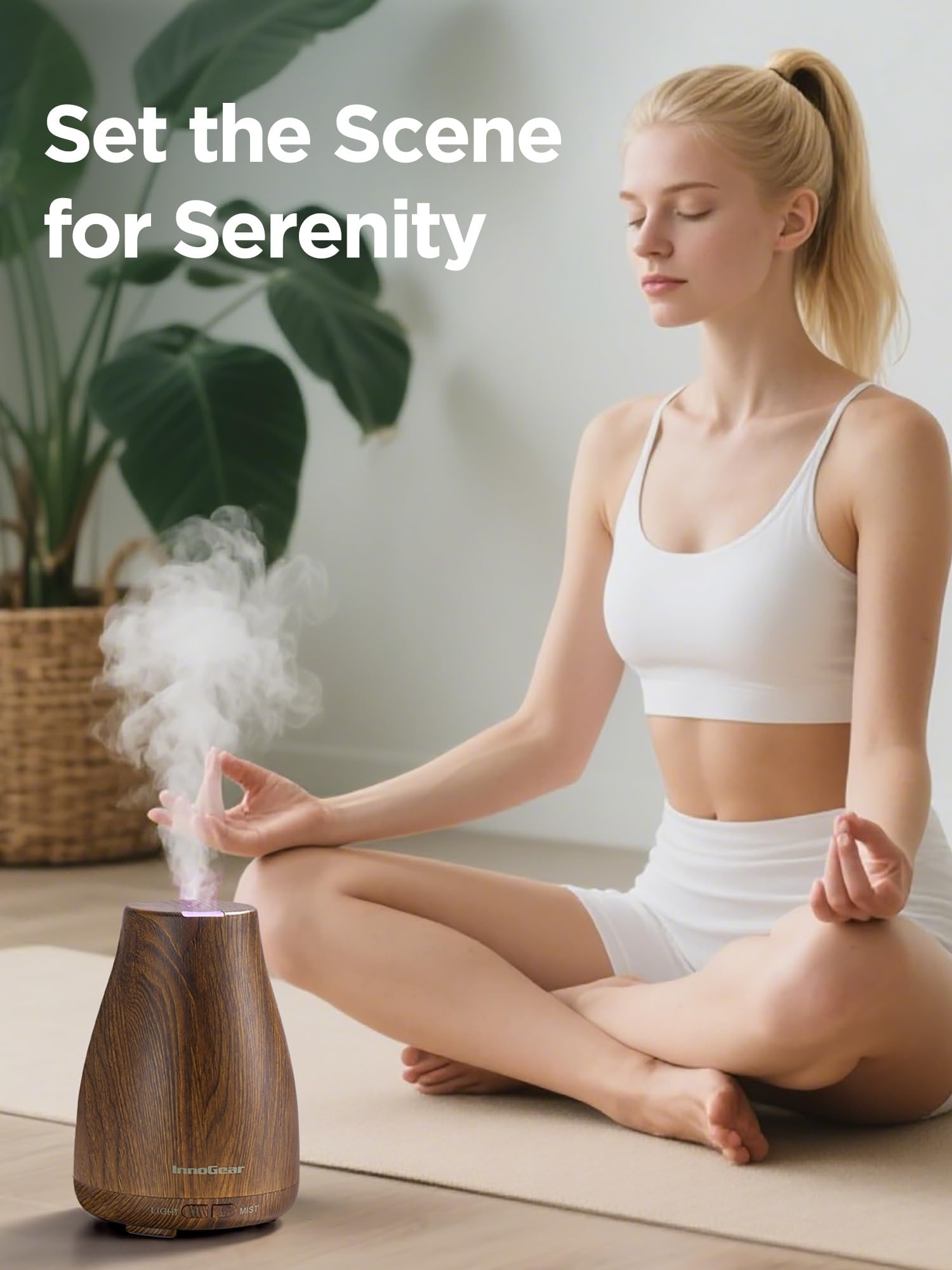 InnoGear diffuser with low noise performance for bedrooms
