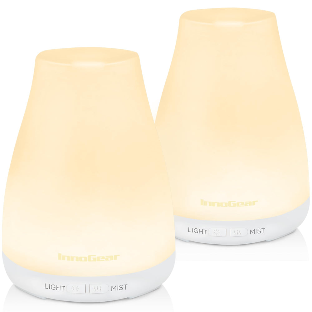InnoGear essential oil diffuser 2-pack for calming room aromatherapy