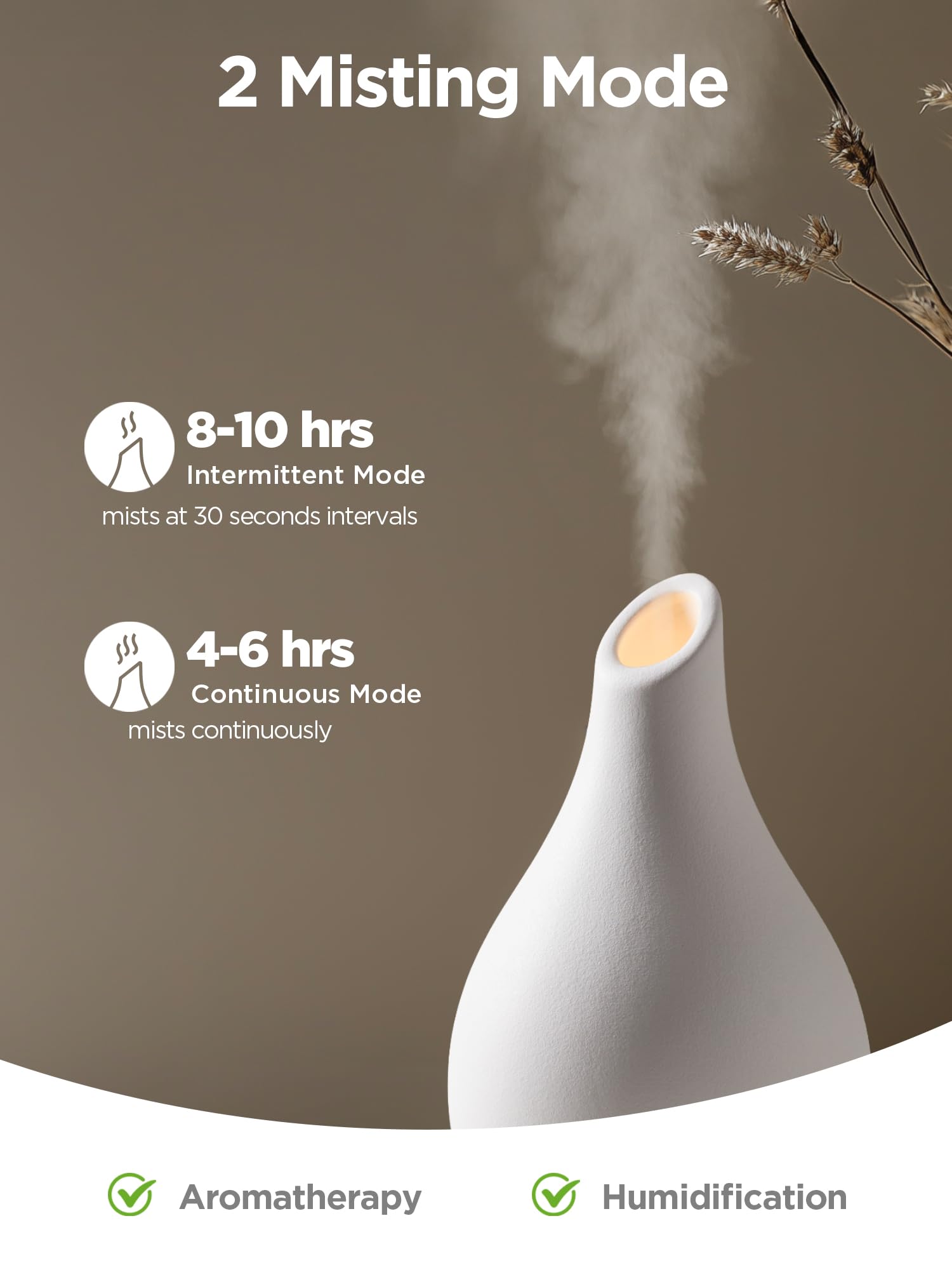 InnoGear diffuser with LED light, soft ambient glow for evenings.