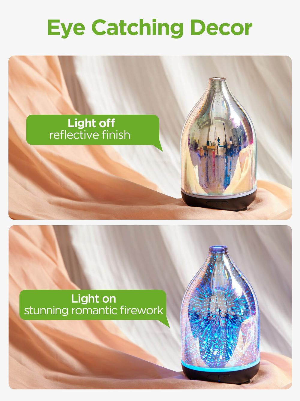 InnoGear diffuser in intermittent mist mode extends aroma runtime