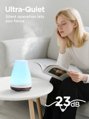 InnoGear Brown-base diffuser blends with decor while filling rooms with scented calm.