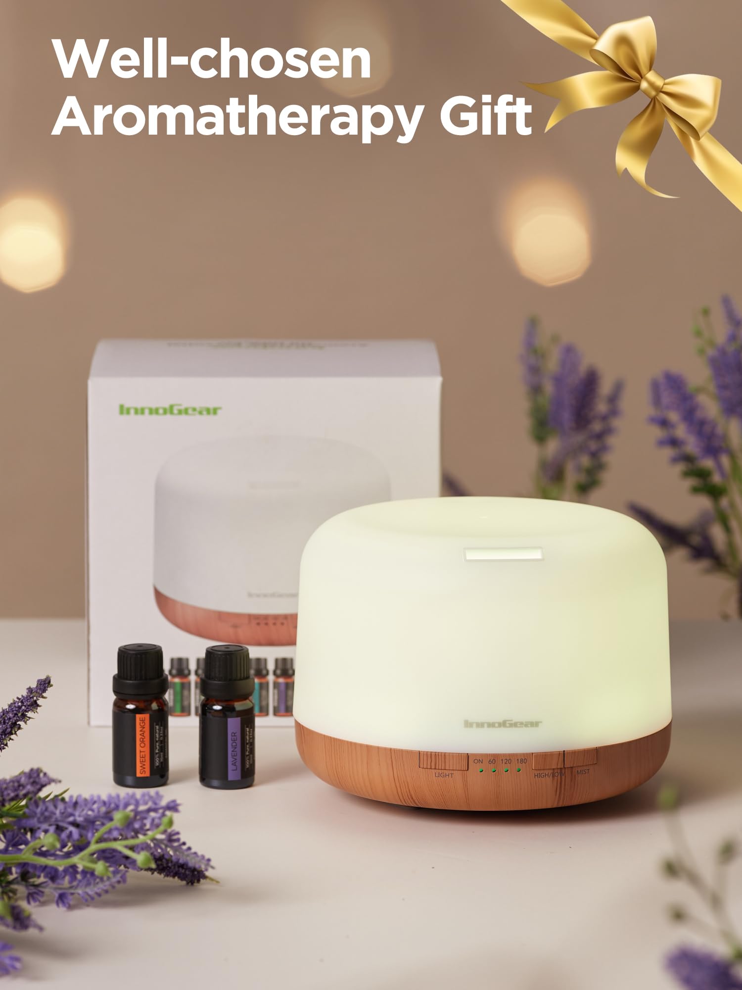 InnoGear 10-oil set offers versatile scents for daily relaxation.