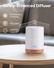 InnoGear 300ml diffuser emits mist for continuous aroma diffusion