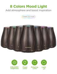 InnoGear oil bottles collection presents six pure scents for mood-enhancing aromatherapy.
