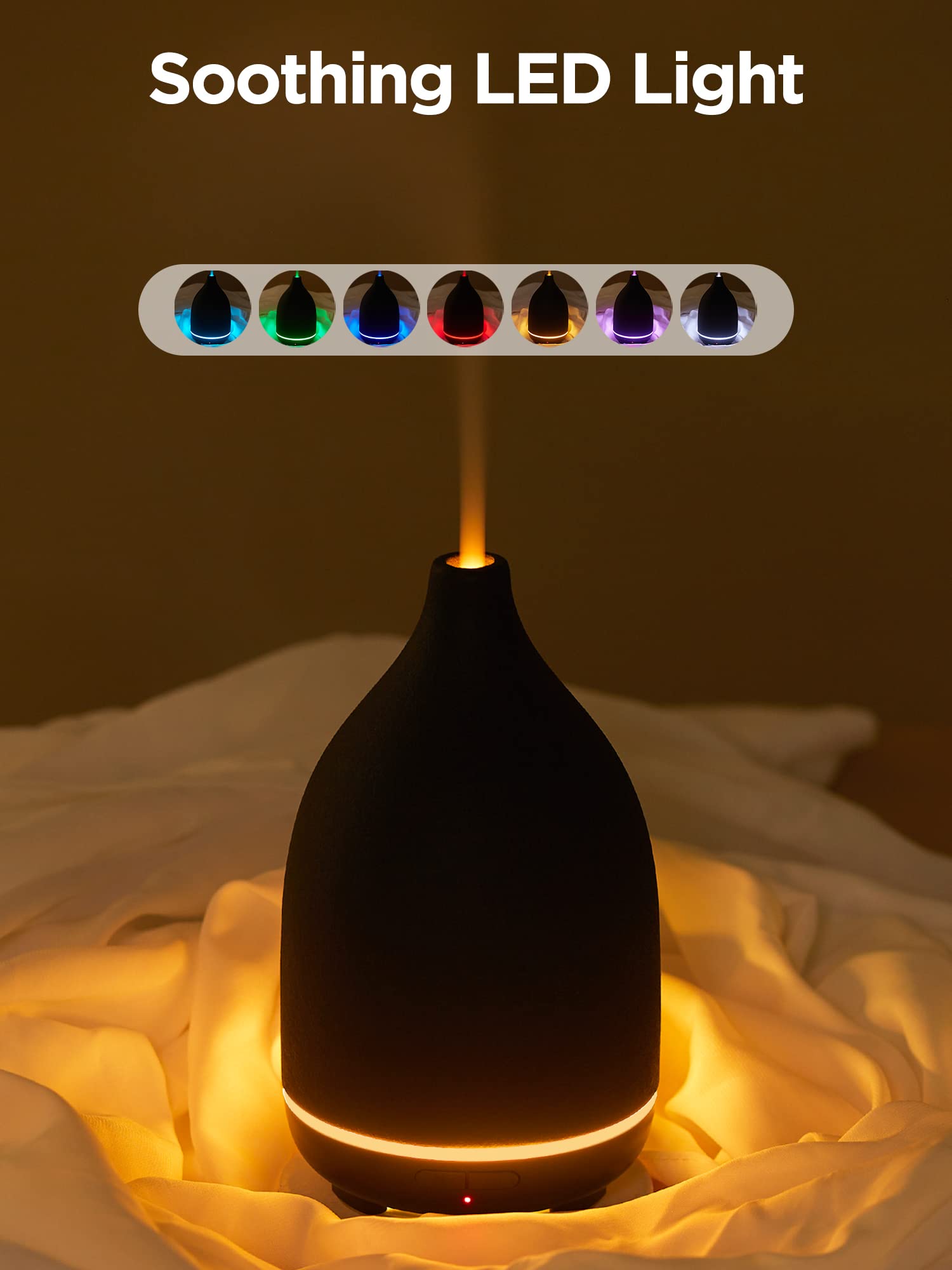 InnoGear diffuser auto-off feature close-up emphasizes safety when water runs low.