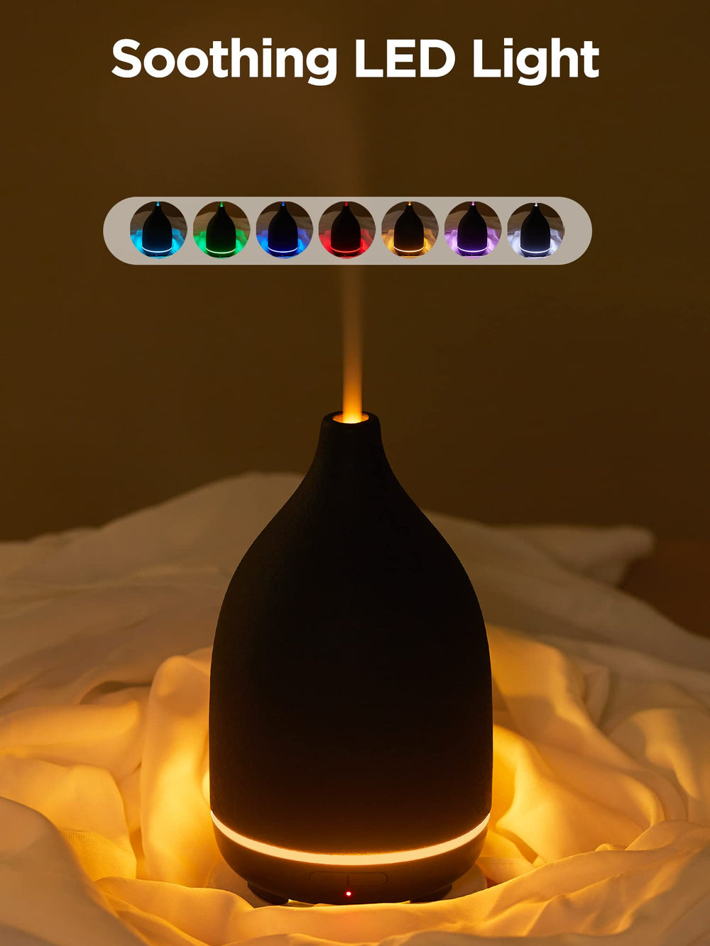 InnoGear diffuser auto-off feature close-up emphasizes safety when water runs low.