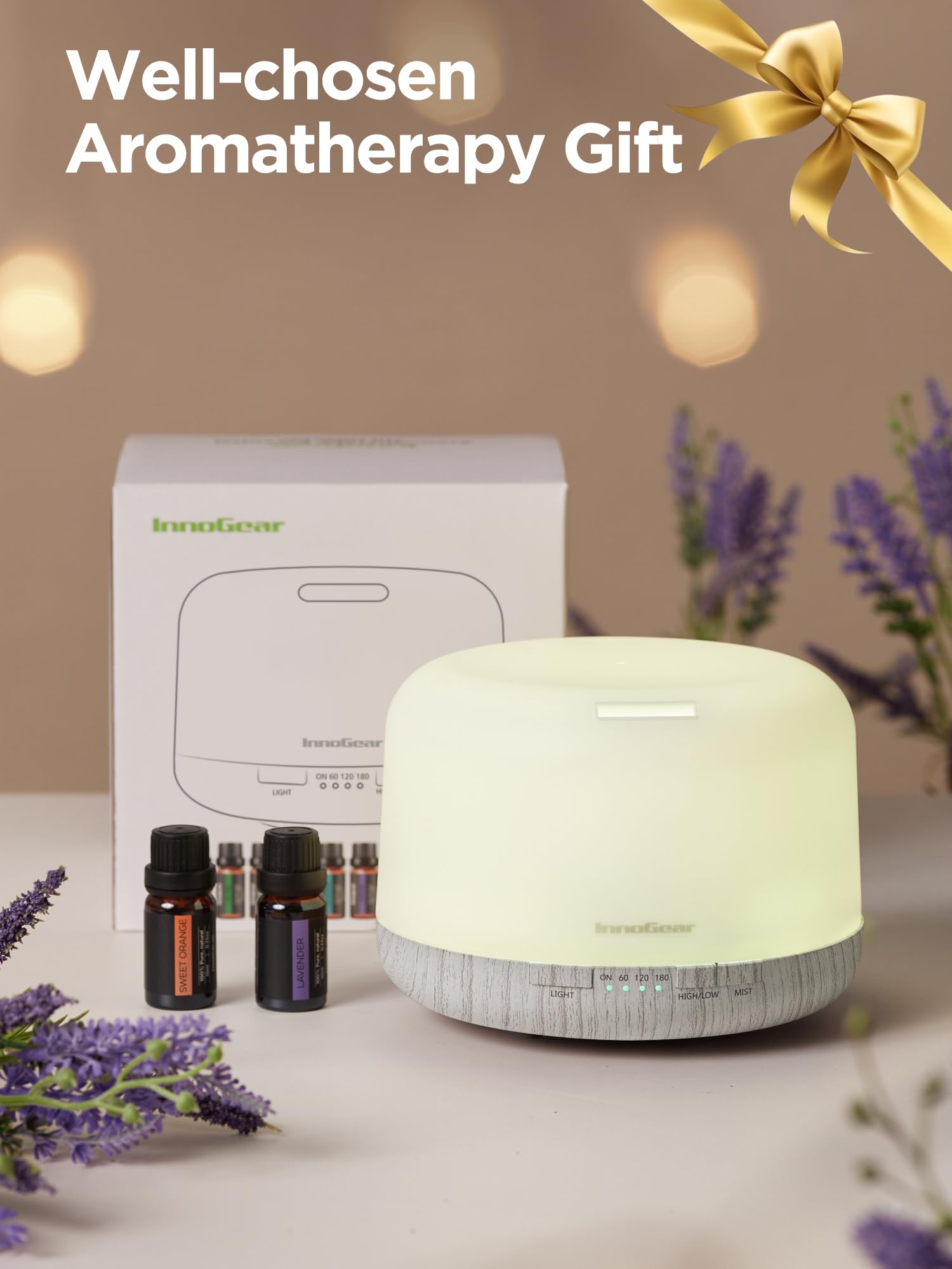 InnoGear 10ml essential oil set for calming, spa-like spaces
