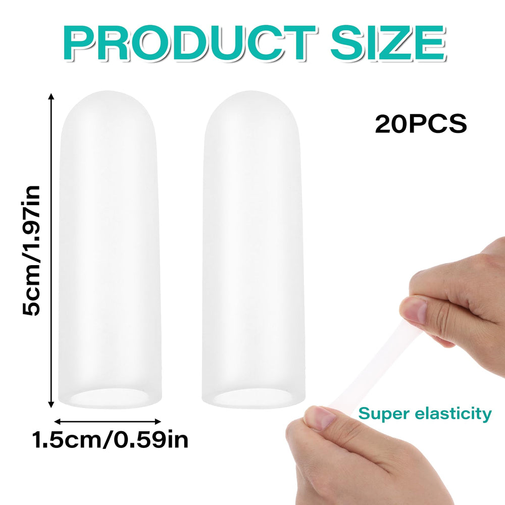InnoHHustle silicone finger protectors soft, reusable shields for gardening and crafting.