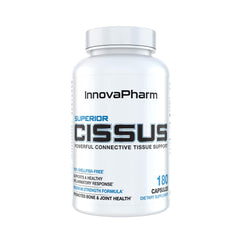 InnovaPharm Superior Cissus QuadraFlex bottle for joint support and active recovery.