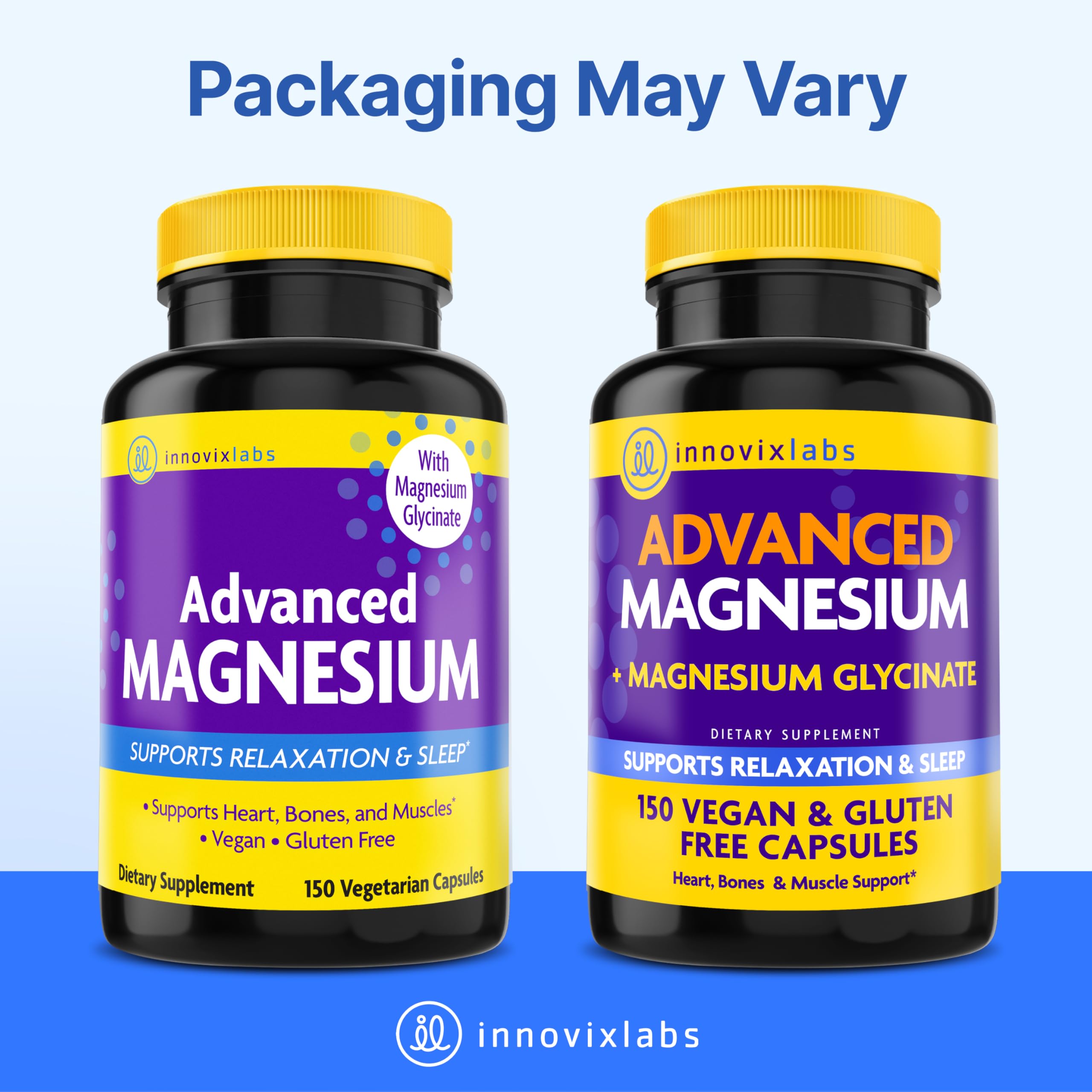 InnovixLabs Advanced Magnesium vegan formulation supports bones and muscles