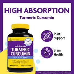 InnovixLabs turmeric with black pepper extract bottle highlighting BioPerine.