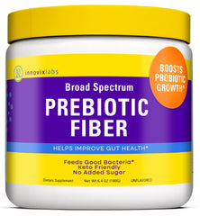 InnovixLabs Prebiotic Fiber Powder bottle ready for daily gut support.