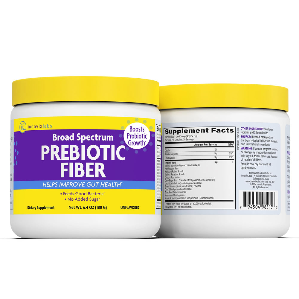 InnovixLabs Prebiotic Fiber Powder unflavored blends into foods.
