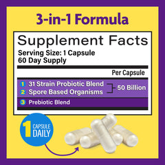 Close-up of 31 probiotic strains included in InnovixLabs formula.