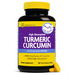 InnovixLabs Turmeric Curcumin tablets for daily joint mobility support.