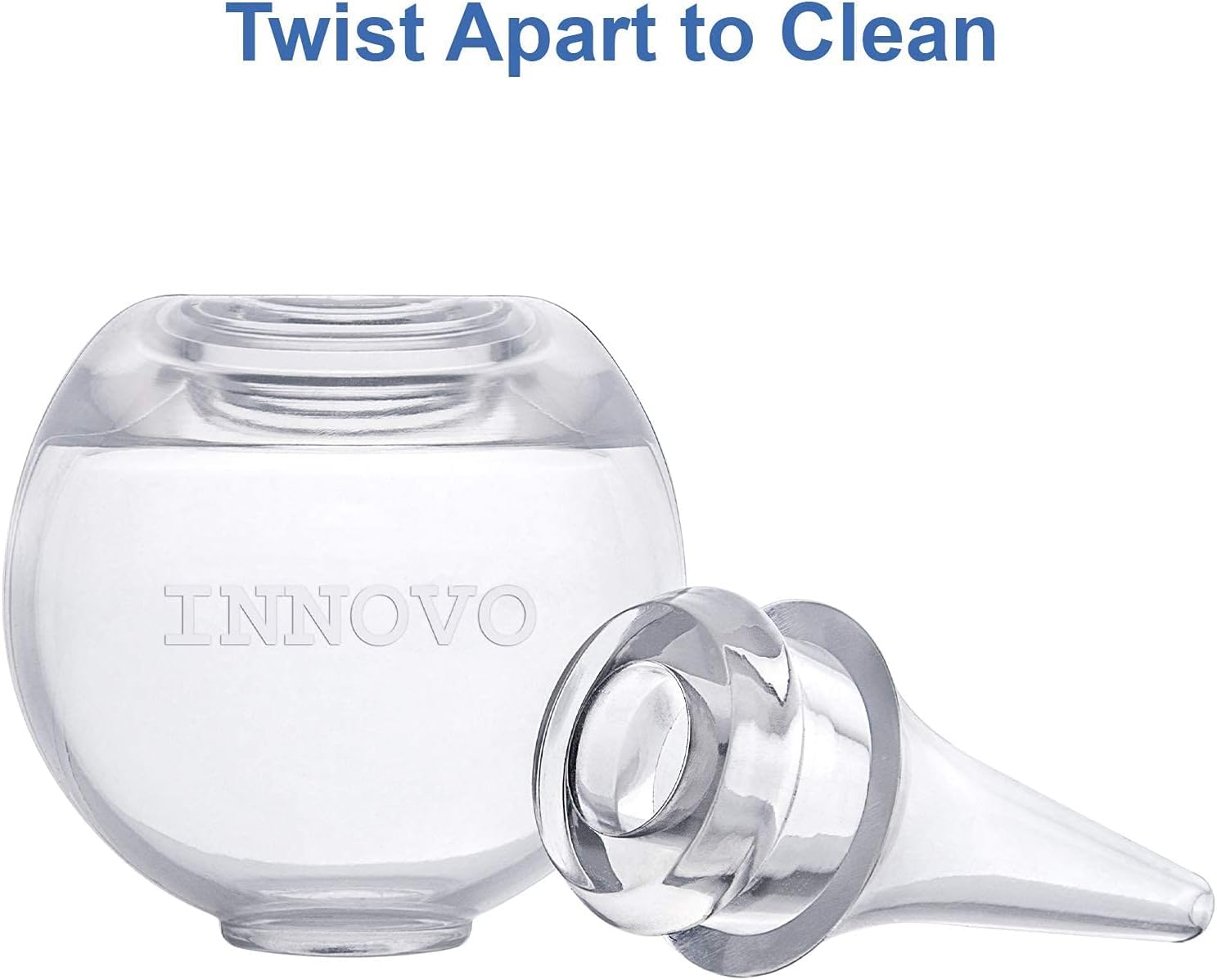 Innovo soft silicone tip providing gentle suction for newborns