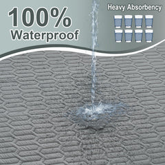 Inooro Washable Underpads non-slip bottom stays in place quietly.