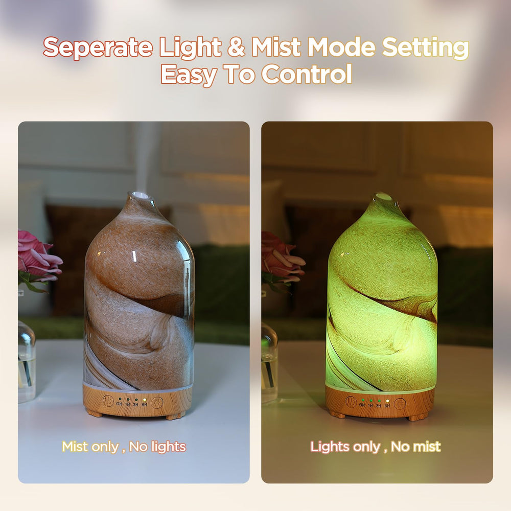 Inrorans model provides separate mist and light controls for day and night.