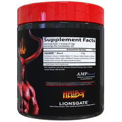 Hellboy Edition ingredients panel highlighting beta alanine and citrulline for endurance.
