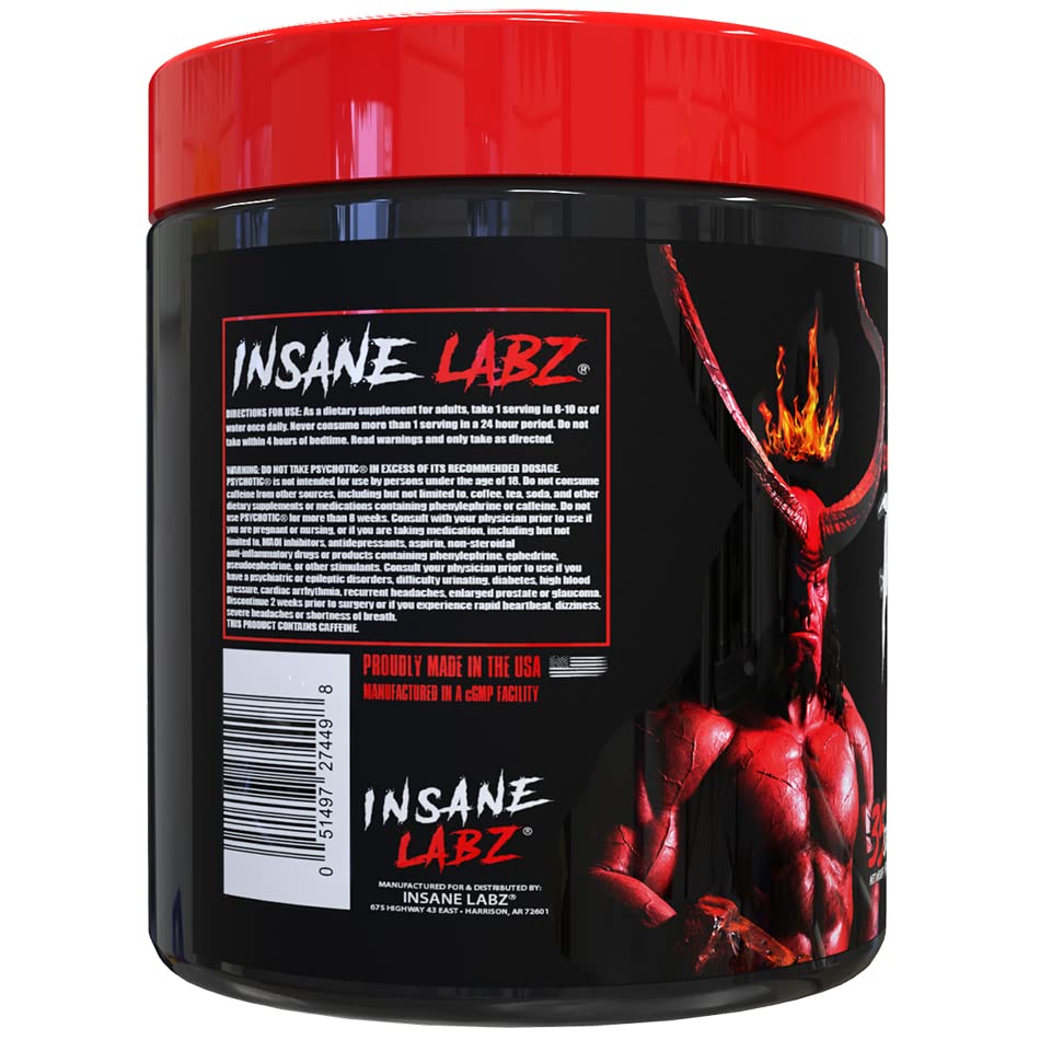Scoop-dispensing image shows convenient pre-workout serving from Hellboy Edition.