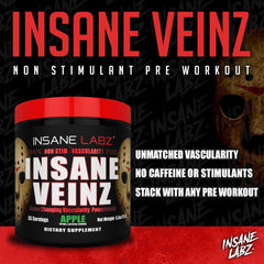 Close up of agmatine sulfate in Insane Veinz formula for nitric oxide support