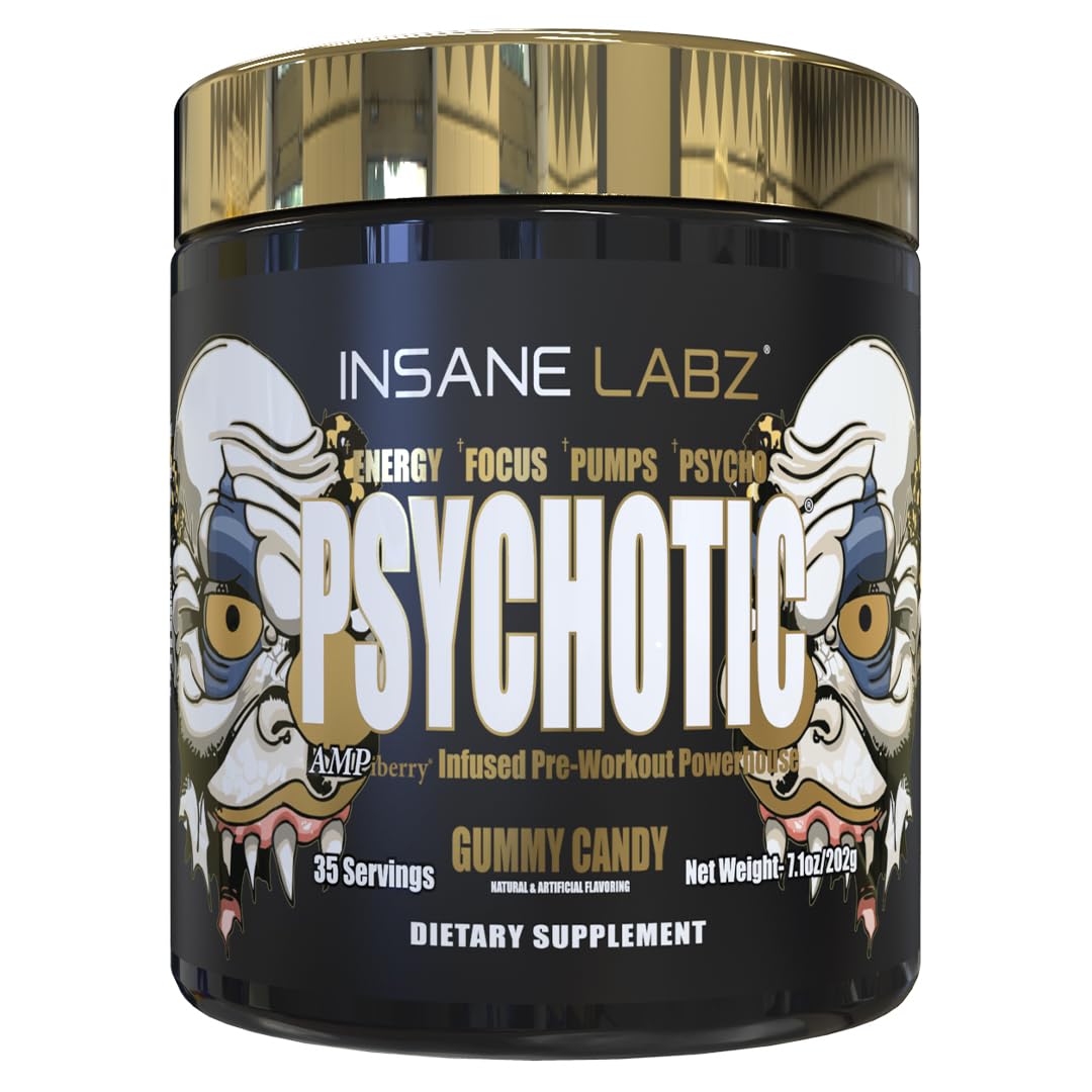 Insane Labz Veinz Gold gummy candy close-up for vein-popping pumps during training.