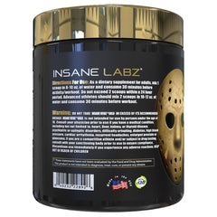 Insane Veinz Gold label closeup emphasizing Nitrosigine for blood flow