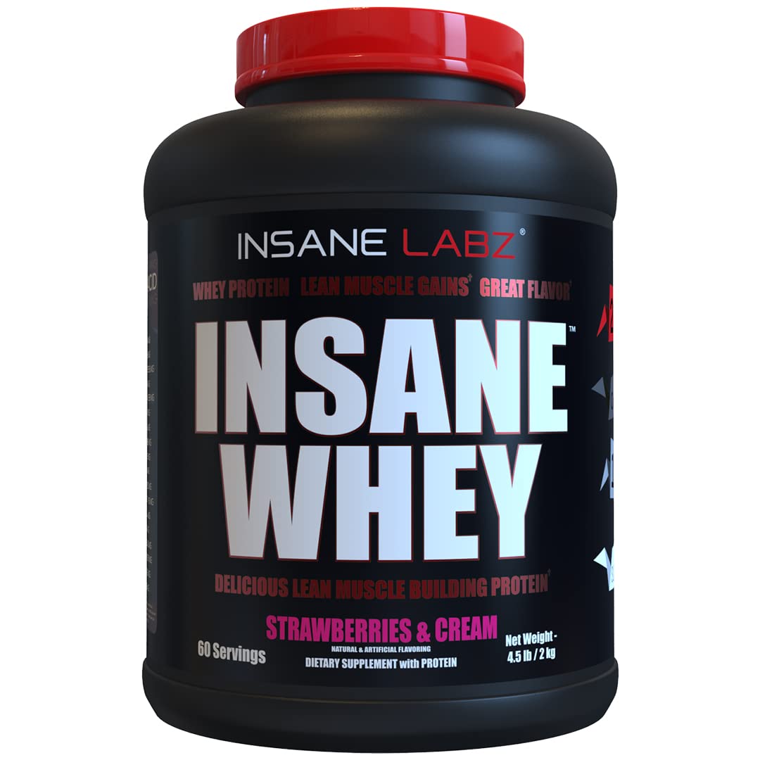 Insane Labz Insane Whey bottle pour showing post-workout support