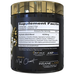 Psychotic Gold scoop demonstrates a precise serving for consistent workouts.