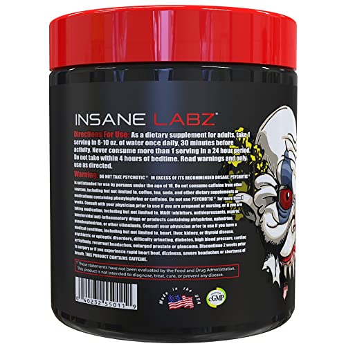 Insane Labz Psychotic scoop showing measured dose for focused training.