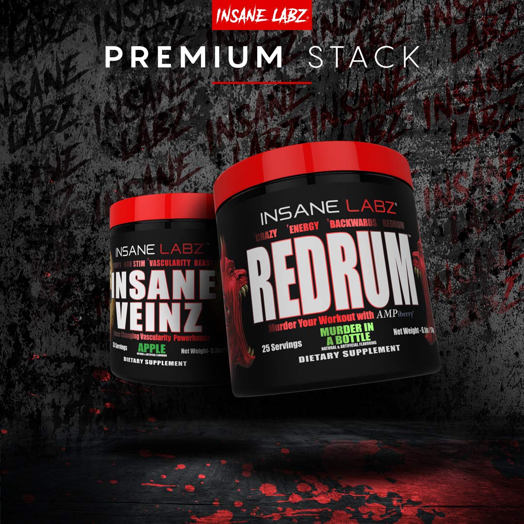 Insane Labz Redrum serving-size cups for convenient dosing
