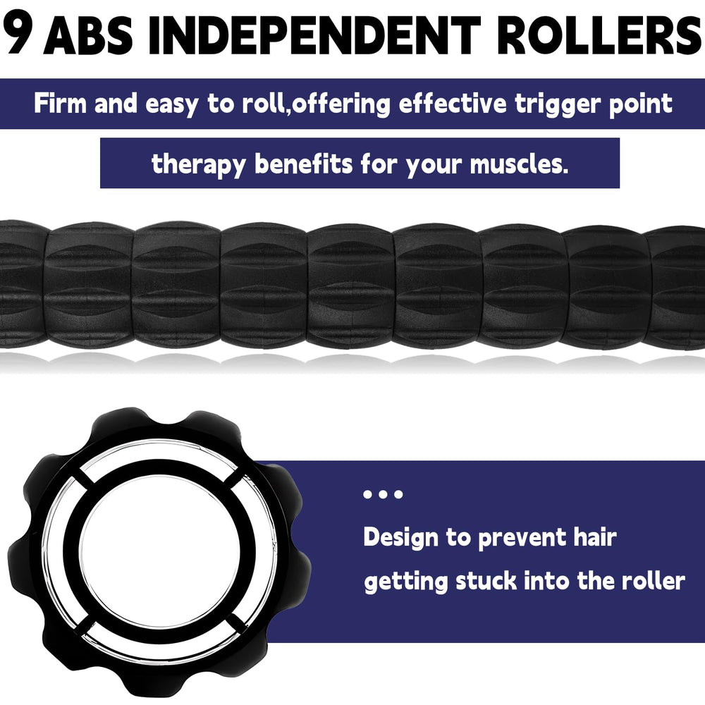 Closeup of Inscool rollers showing smooth action for targeted massage