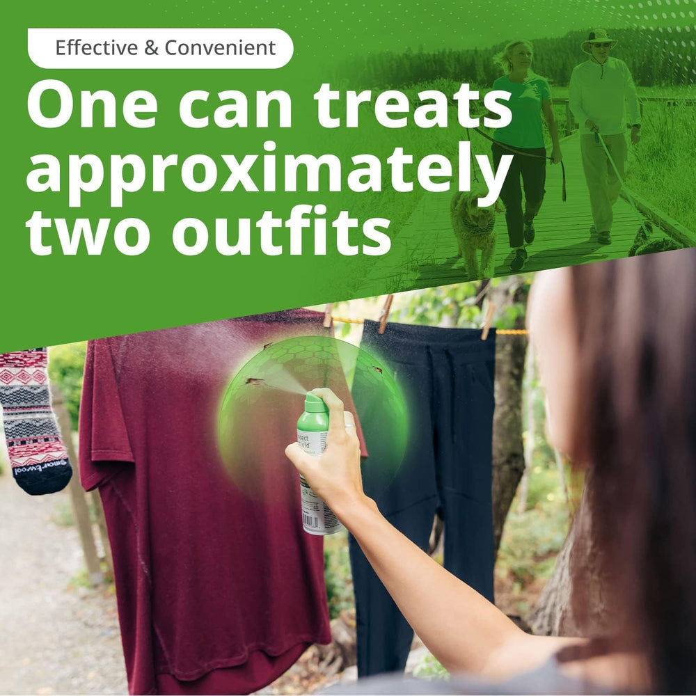 Insect Shield Permethrin Spray on shoes and jacket for continued repellent protection