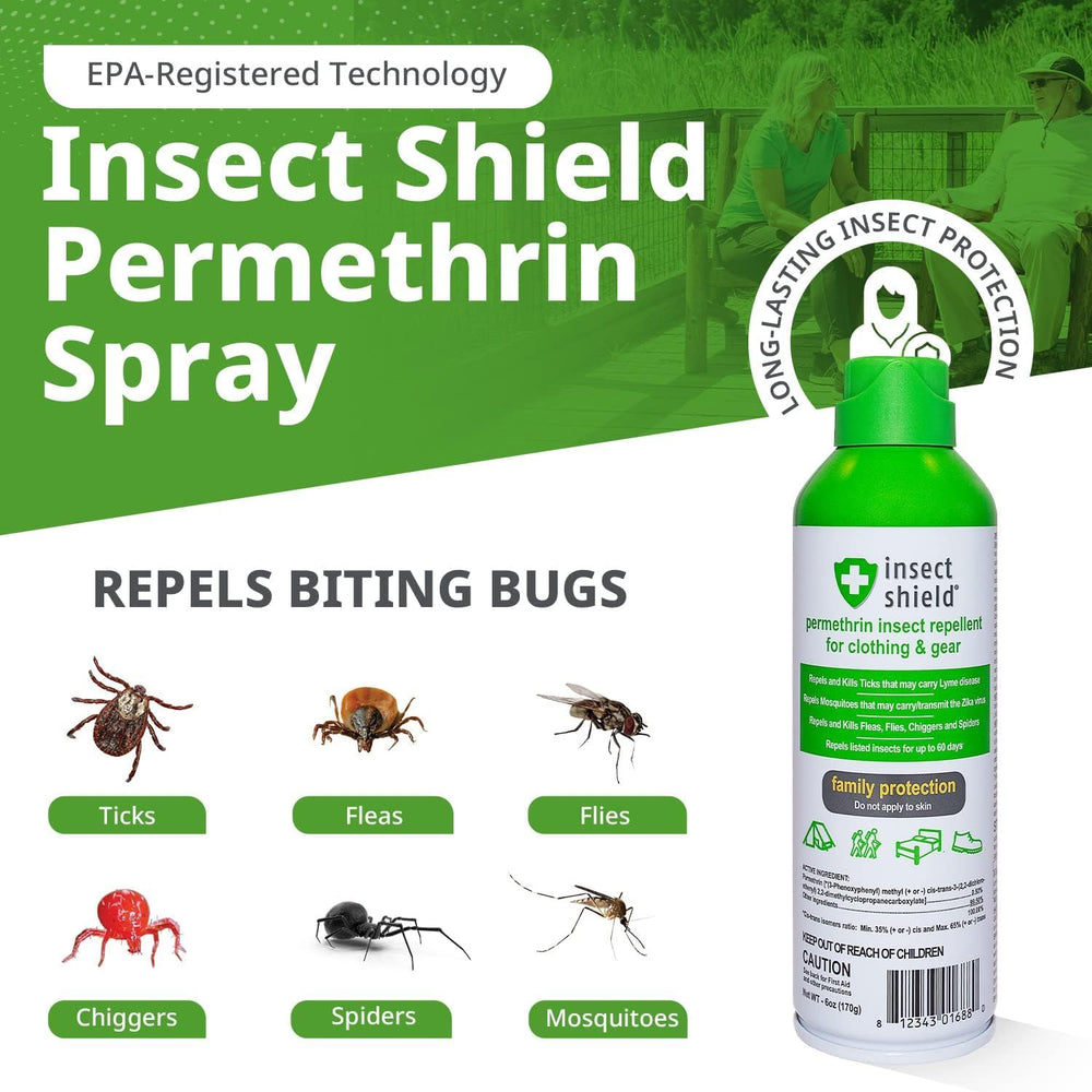 Insect Shield treating tents and netting creates a comfortable bug-free campsite.