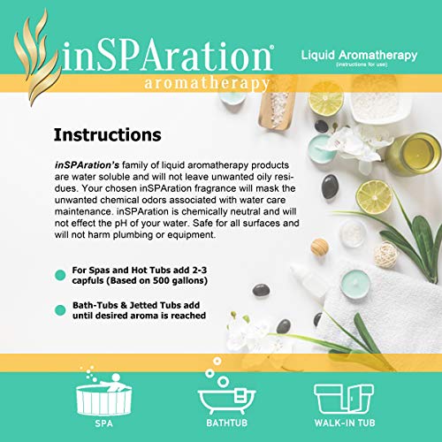 InSPAration Romance spa room setup with aroma enhancing the atmosphere without altering water chemistry.