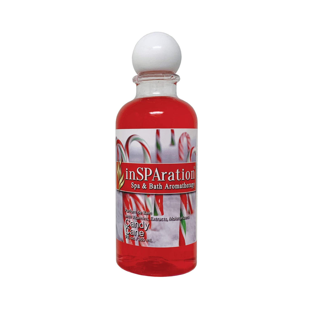 InSPAration Spa Liquid Holiday Candy Cane pour for a calming bath aromatherapy