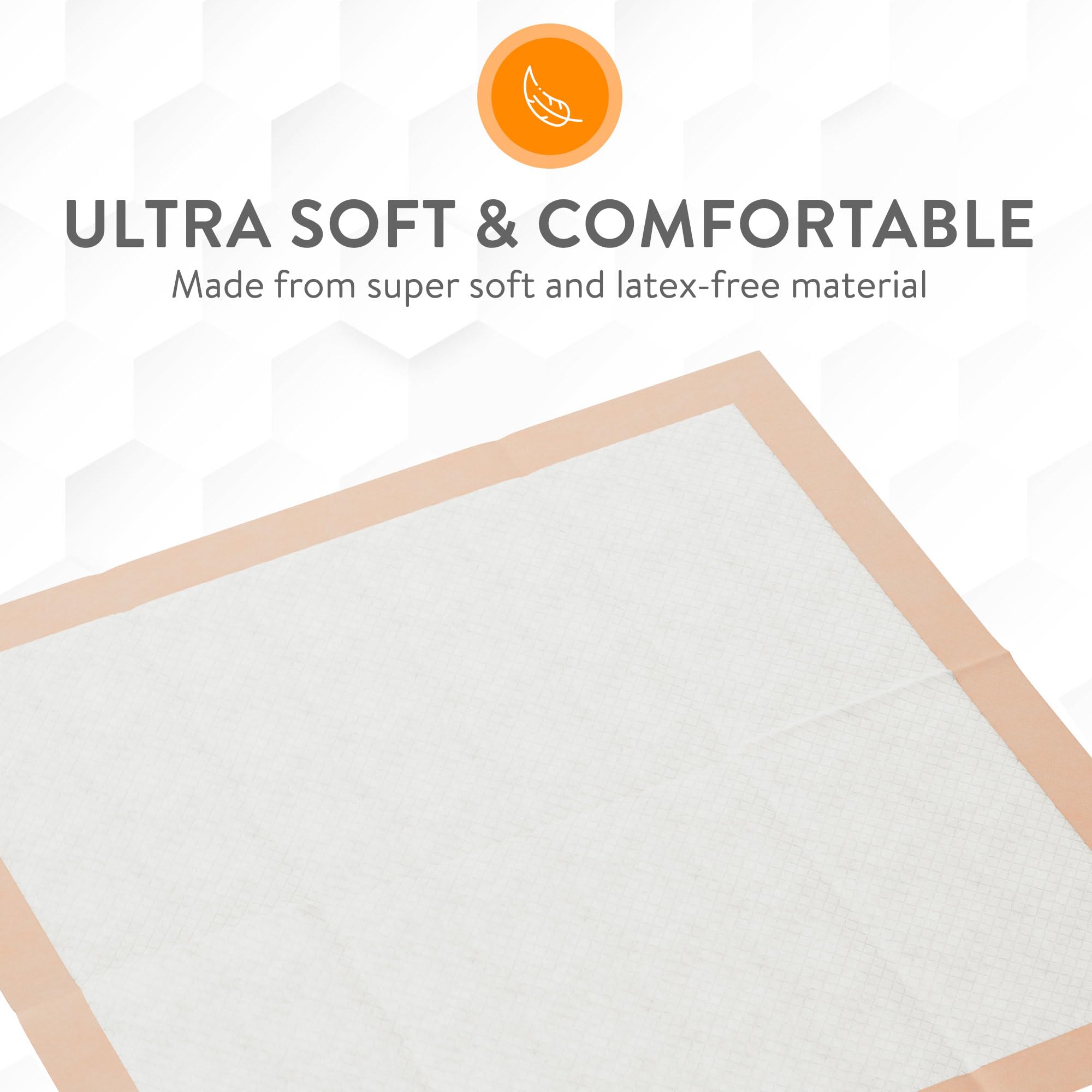 Inspire bed pad multilayer absorbent core traps moisture