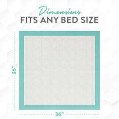 Inspire bed pad multilayer absorbent core for high absorption.