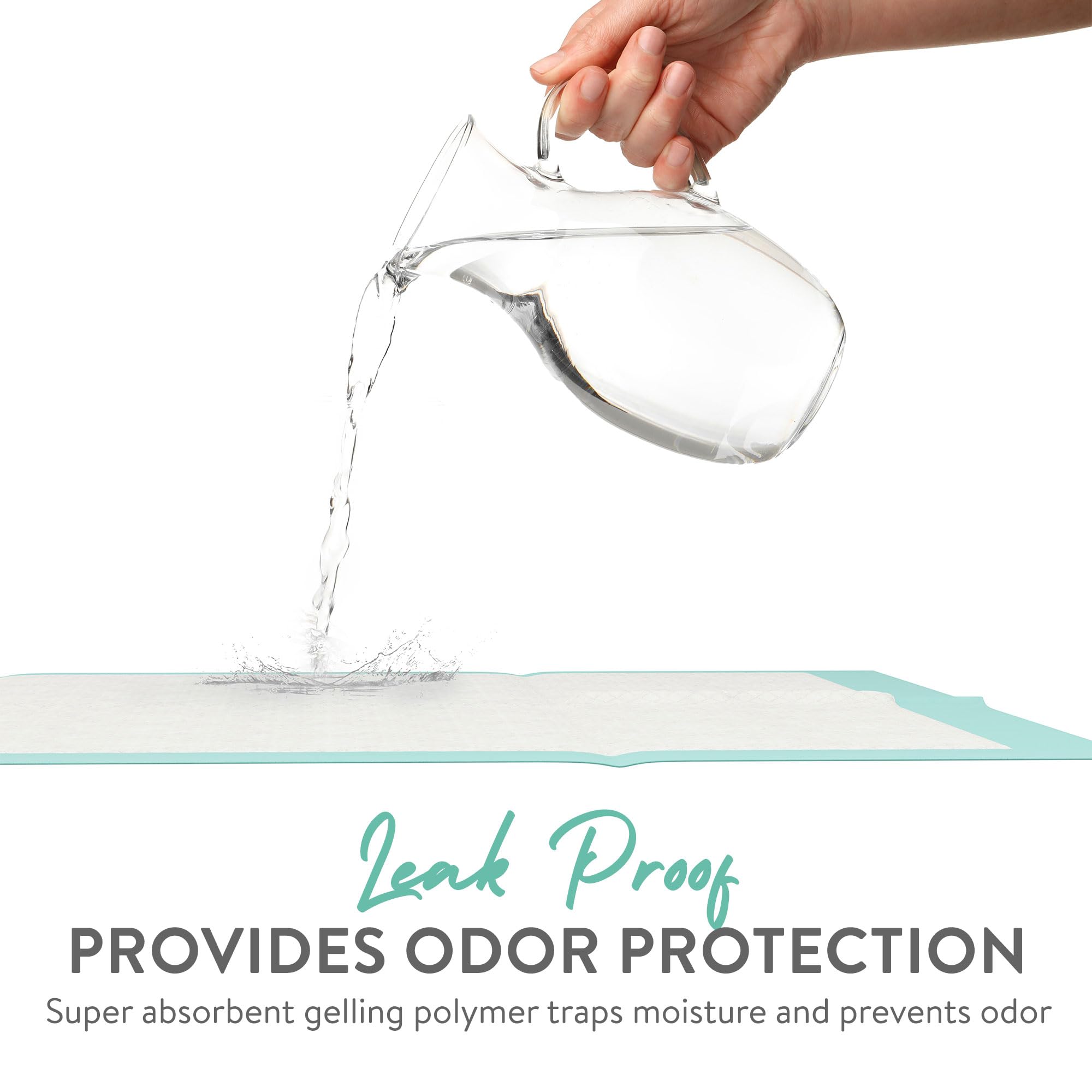 Inspire bed pad odor-locking gel for discreet use