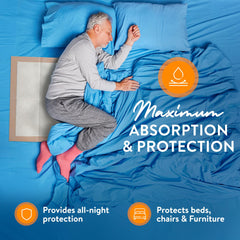 Inspire bed pad soft top layer provides gentle comfort