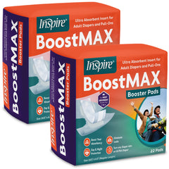 Inspire BoosterMax extra-long coverage for overnight protection and confident mornings