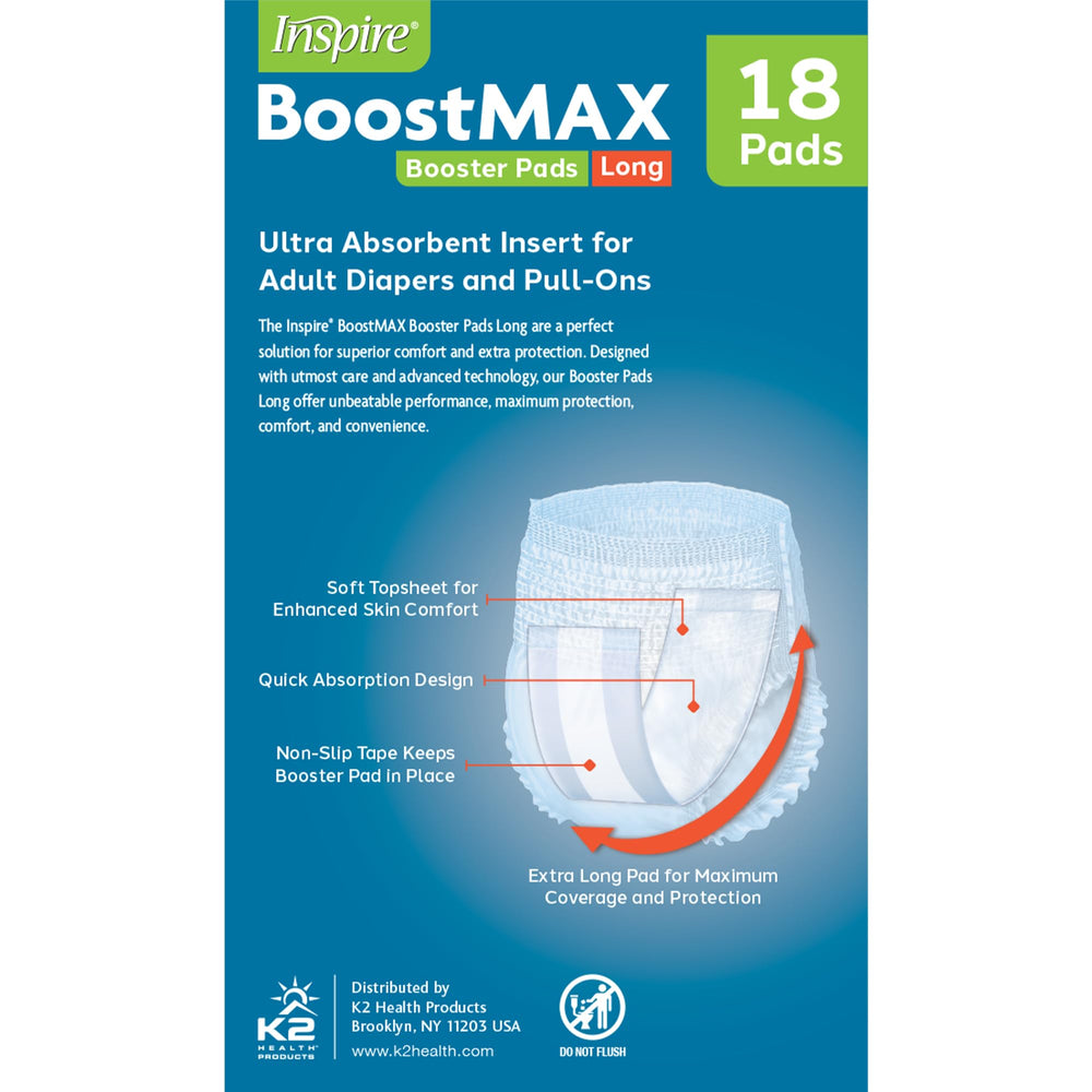 Inspire BoosterPads caregiver-friendly design aiding daily incontinence care
