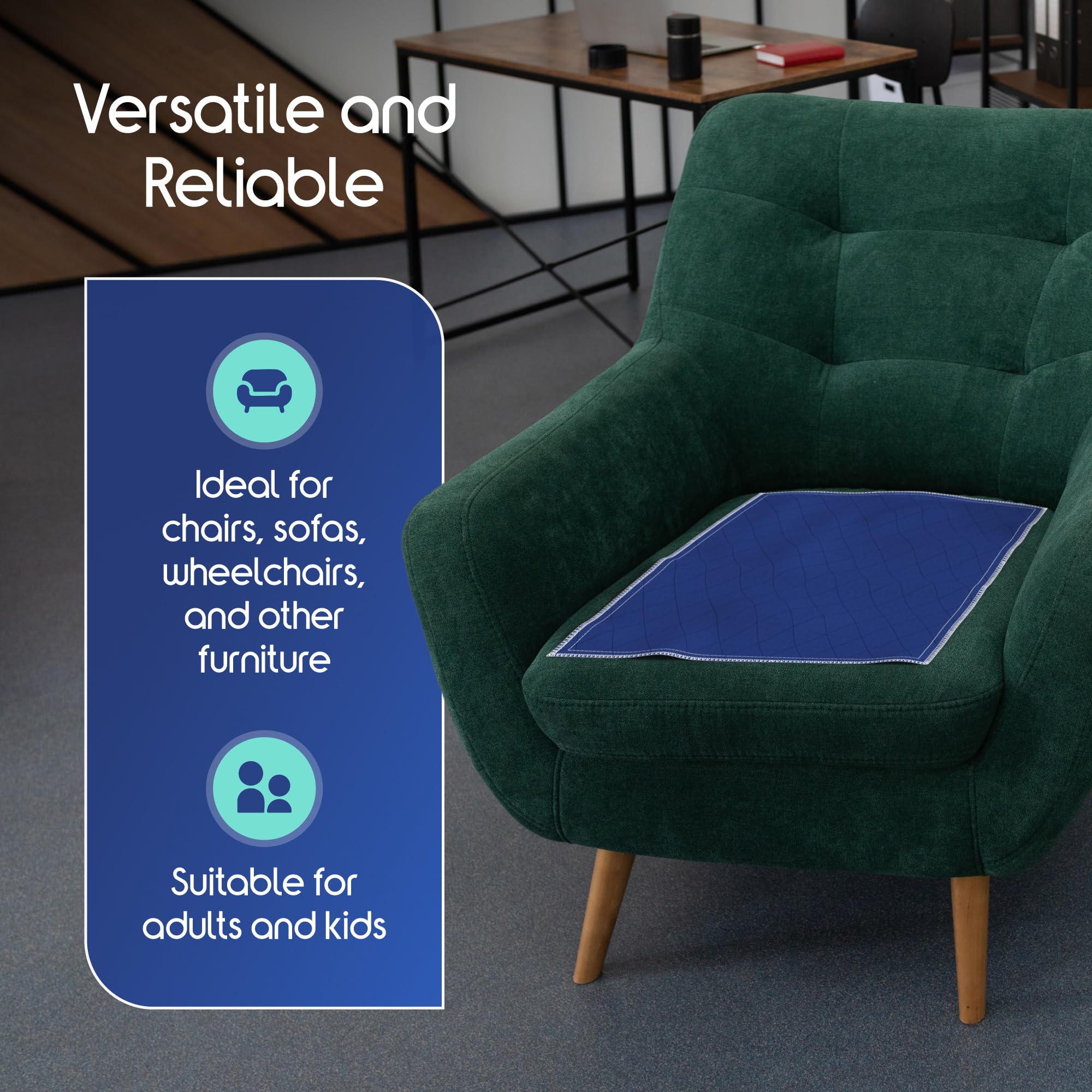 Inspire reusable underpad reduces laundry and waste.