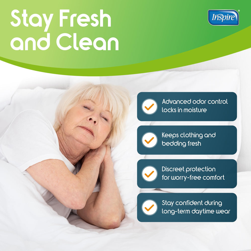 Inspire long-lasting protection image showcases travel-friendly leakage protection.